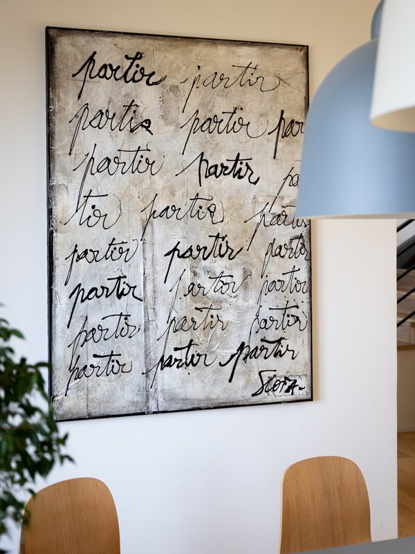 Oeuvre Sophie COSTA Writing au mur