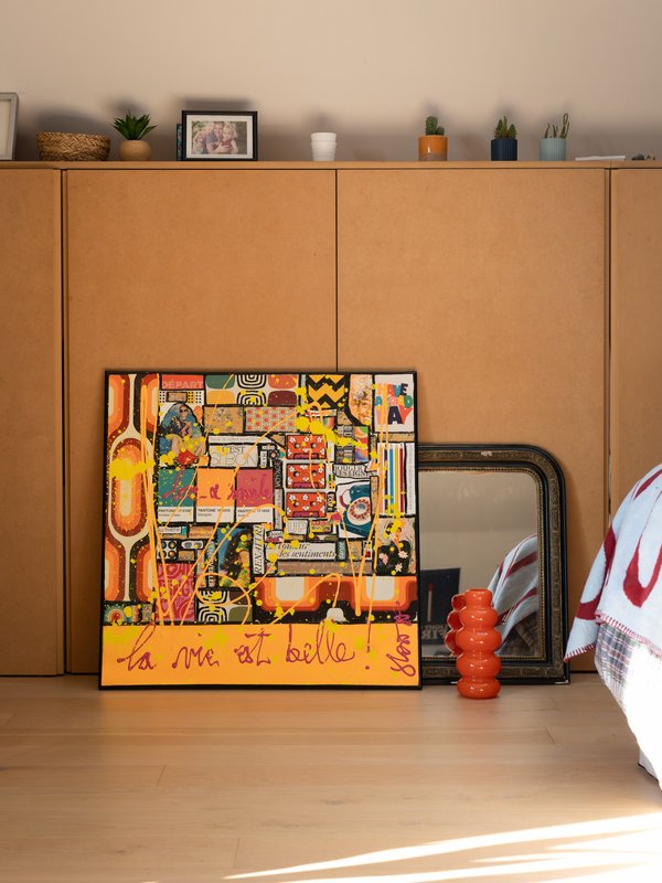 Sophie Costa Shooting Maison-Artiste Toile au sol
